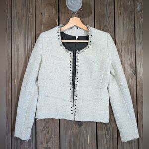 IRO Blazer with Metal Accents and Raw Hem 1